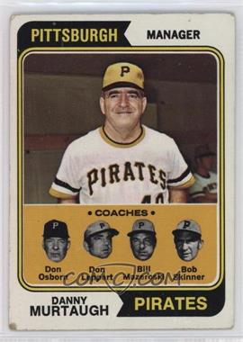 1974 Topps - [Base] #489 - Pirates Coaches (Danny Murtaugh, Don Osborn, Don Leppert, Bill Mazeroski, Bob Skinner) [Good to VG‑EX]