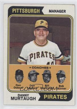 1974 Topps - [Base] #489 - Pirates Coaches (Danny Murtaugh, Don Osborn, Don Leppert, Bill Mazeroski, Bob Skinner) [Good to VG‑EX]