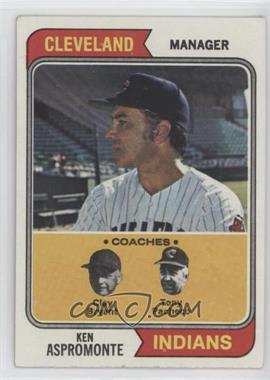 1974 Topps - [Base] #521 - Indians Coaches (Ken Aspromonte, Clay Bryant, Tony Pacheo)