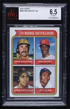 1974 Topps - [Base] #598 - Rookie Outfielders - Dave Augustine, Ken Griffey, Steve Ontiveros, Jim Tyrone) [BVG 6.5 EX‑MT+]