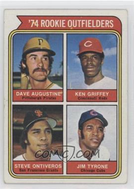1974 Topps - [Base] #598 - Rookie Outfielders - Dave Augustine, Ken Griffey, Steve Ontiveros, Jim Tyrone) [Good to VG‑EX]
