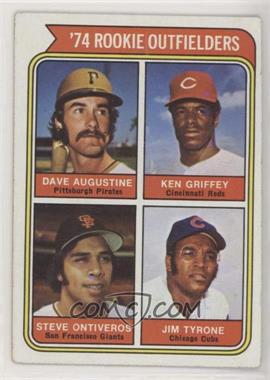 1974 Topps - [Base] #598 - Rookie Outfielders - Dave Augustine, Ken Griffey, Steve Ontiveros, Jim Tyrone) [Good to VG‑EX]