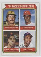 Rookie Outfielders - Dave Augustine, Ken Griffey, Steve Ontiveros, Jim Tyrone)