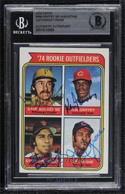 1974 Topps - [Base] #598 - Rookie Outfielders - Dave Augustine, Ken Griffey, Steve Ontiveros, Jim Tyrone) [BAS BGS Authentic]