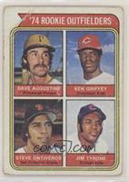 Rookie Outfielders - Dave Augustine, Ken Griffey, Steve Ontiveros, Jim Tyrone) …