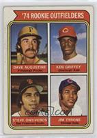 Rookie Outfielders - Dave Augustine, Ken Griffey, Steve Ontiveros, Jim Tyrone)