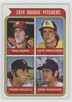 1974 Rookie Pitchers (Ron Diorio, Dave Freisleben, Frank Riccelli, Greg Shanaha…
