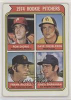 Rookie Pitchers - Ron Diorio, Dave Freisleben, Frank Ricceli, Greg Shanahan (Wa…