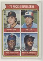 Rookie Infielders - Ron Cash, Jim Cox, Bill Madlock, Reggie Sanders