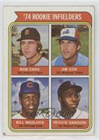 Rookie Infielders - Ron Cash, Jim Cox, Bill Madlock, Reggie Sanders [Good …