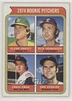 Rookie Pitchers - Glenn Abbott, Rick Henninger, Craig Swan, Dan Vossler