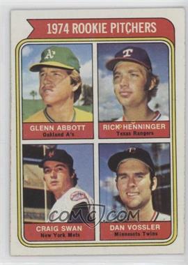 1974 Topps - [Base] #602 - Rookie Pitchers - Glenn Abbott, Rick Henninger, Craig Swan, Dan Vossler