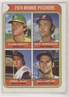 Rookie Pitchers - Glenn Abbott, Rick Henninger, Craig Swan, Dan Vossler [Good&n…