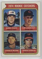 Rookie Catchers - Barry Foote, Tom Lundstedt, Charlie Moore, Sergio Robles