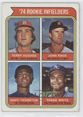 1974 Topps - [Base] #604 - Rookie Infielders - Terry Hughes, John Knox, Andy Thornton, Frank White