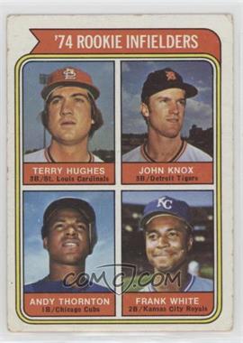 1974 Topps - [Base] #604 - Rookie Infielders - Terry Hughes, John Knox, Andy Thornton, Frank White