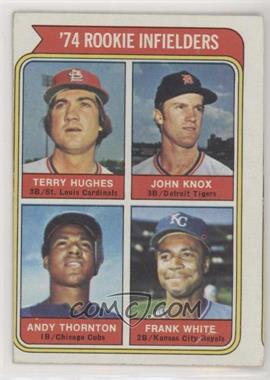 1974 Topps - [Base] #604 - Rookie Infielders - Terry Hughes, John Knox, Andy Thornton, Frank White [Good to VG‑EX]