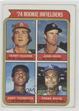 1974 Topps - [Base] #604 - Rookie Infielders - Terry Hughes, John Knox, Andy Thornton, Frank White [Good to VG‑EX]