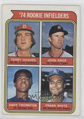 1974 Topps - [Base] #604 - Rookie Infielders - Terry Hughes, John Knox, Andy Thornton, Frank White