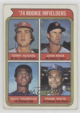 1974 Topps - [Base] #604 - Rookie Infielders - Terry Hughes, John Knox, Andy Thornton, Frank White [Good to VG‑EX]