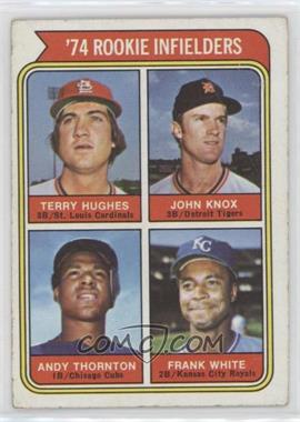 1974 Topps - [Base] #604 - Rookie Infielders - Terry Hughes, John Knox, Andy Thornton, Frank White