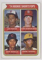 Rookie Shortstops - Leo Foster, Tom Heintzelman, Dave Rosello, Frank Taveras