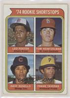 Rookie Shortstops - Leo Foster, Tom Heintzelman, Dave Rosello, Frank Taveras