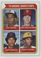 Rookie Shortstops - Leo Foster, Tom Heintzelman, Dave Rosello, Frank Taveras [G…