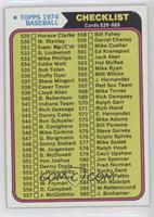 Checklist - Cards 529-660