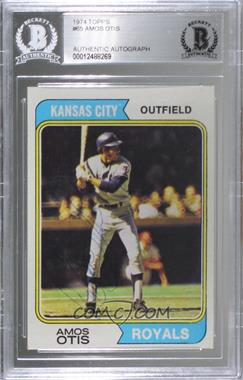 1974 Topps - [Base] #65 - Amos Otis [BAS Authentic]