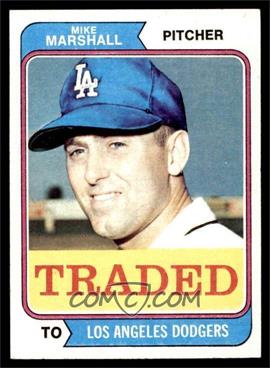 1974 Topps - [Base] #73T - Traded - Mike Marshall [NM]