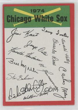 1974 Topps - Team Checklists #_CHWS.2 - Chicago White Sox Team (Two Stars on Back)