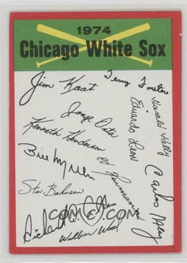 1974 Topps - Team Checklists #_CHWS.2 - Chicago White Sox Team (Two Stars on Back)