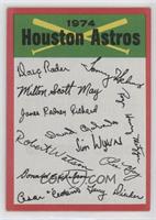 Houston Astros (Two Stars on Back Bottom) [Good to VG‑EX]