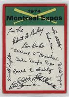 Montreal Expos Team (Two Stars on Back) [Good to VG‑EX]