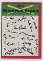 Montreal Expos Team (Two Stars on Back)