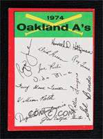 Oakland A's (One Star on Back)