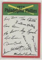 Philadelphia Phillies Team (Two Stars on Back)