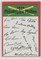 Philadelphia Phillies Team (Two Stars on Back) [Good to VG‑EX]