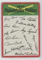 Philadelphia Phillies Team (Two Stars on Back) [COMC RCR Poor]