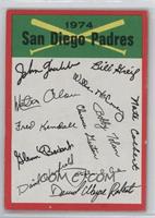 San Diego Padres (One Star on Back) [Poor to Fair]