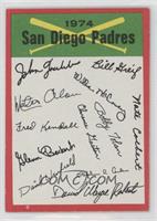 San Diego Padres Team (Two Stars on Back)