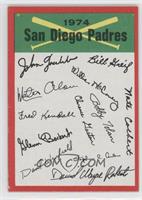 San Diego Padres Team (Two Stars on Back) [Good to VG‑EX]