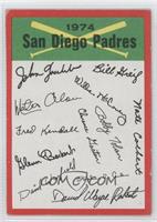 San Diego Padres Team (Two Stars on Back) [Good to VG‑EX]