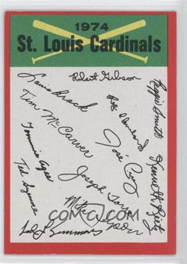 1974 Topps - Team Checklists #_STLC.1 - St. Louis Cardinals (One Star on Back)