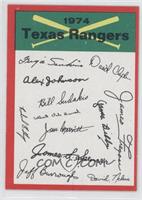 Texas Rangers (One Star on Back)