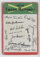 Texas Rangers (Two Stars on Back) [COMC RCR Poor]