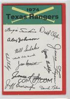 Texas Rangers (Two Stars on Back) [Good to VG‑EX]