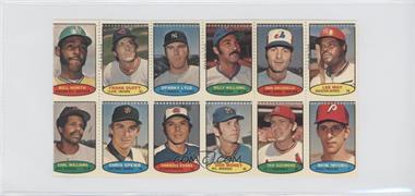 1974 Topps Stamps - [Base] - Block of Twelve #_NoN - Bill North, Frank Duffy, Sparky Lyle, Billy Williams, John Boccabella, Lee May, Earl Williams, Chris Speier, Darrell Evans, Don Money, Ted Sizemore, Wayne Twitchell