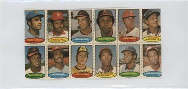 1974 Topps Stamps - [Base] - Block of Twelve #_NoN - Pedro Garcia, Carlos May, Jim Palmer, Frank Robinson, Doug Rader, Al Kaline, Grant Jackson, Willie Montanez, Clay Kirby, J.R. Richard, Rogelio Moret, Dan Driessen [Good to VG‑EX]